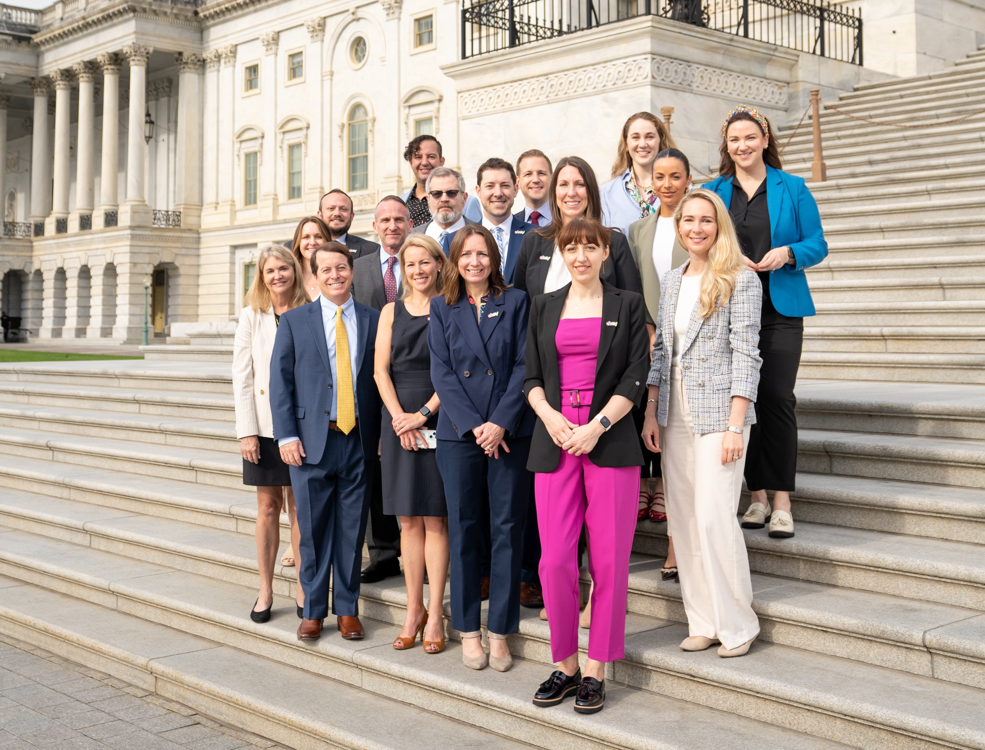 Team picture in front of Capitol