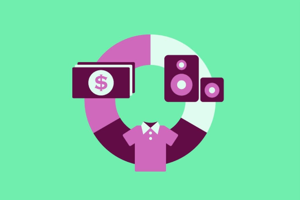 Money lifecycle in economy icon