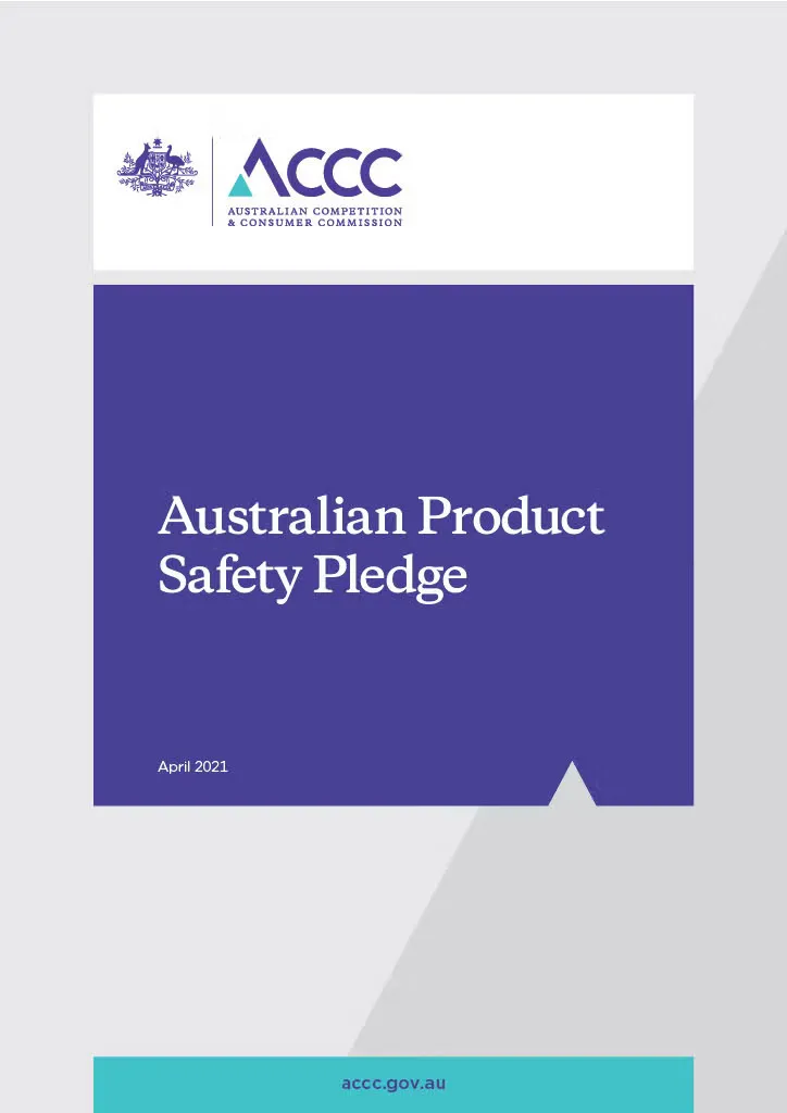 Australian Producty Safety Pledge