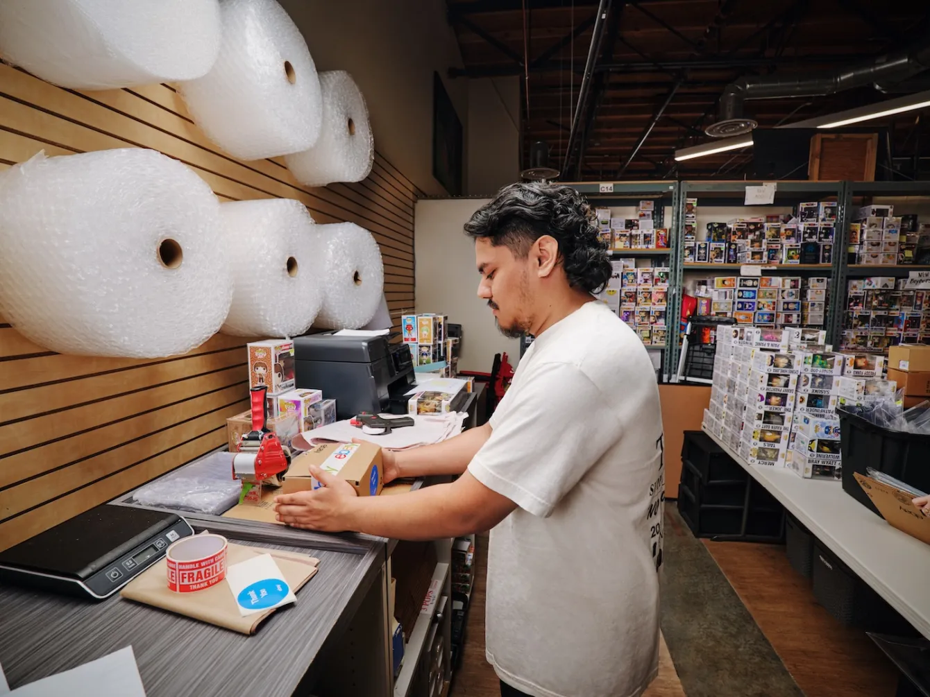 Man working in workshop