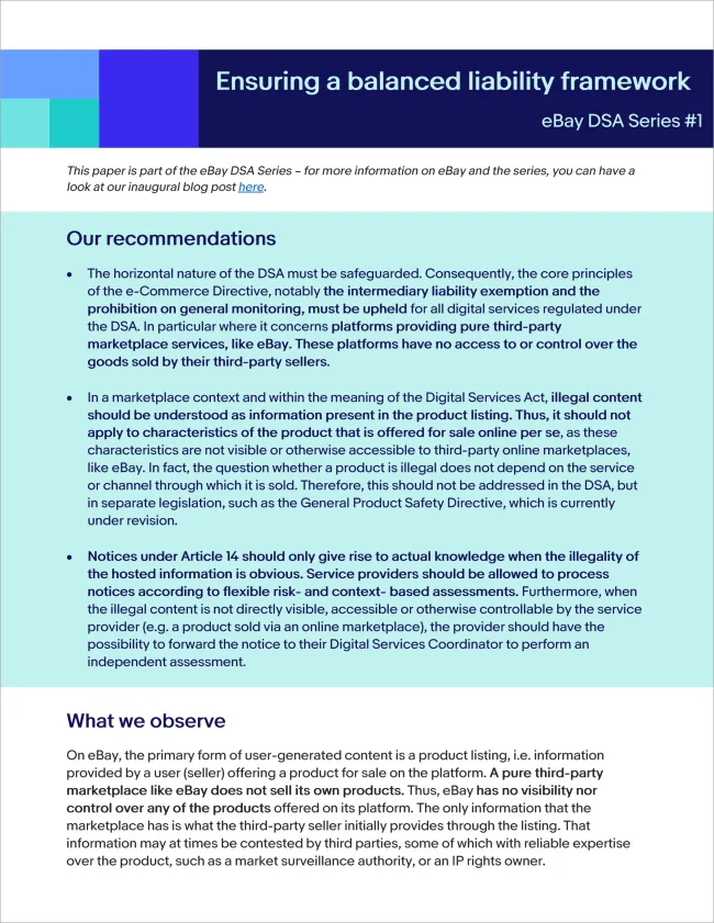 Ensuring a balanced liability report